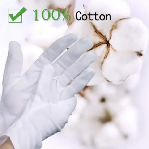 What are cotton gloves for?