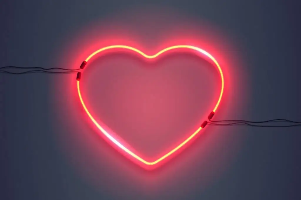 Glowing heart