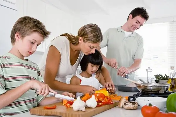 cozinhando em casa