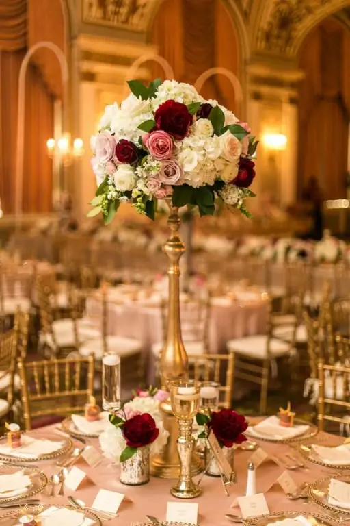 Boda en colores dorados