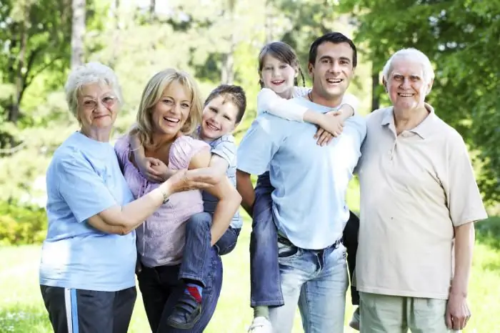 Aile. Aile tanımı. Geniş aile - tanım