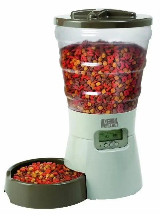 Do-it-yourself feed dispenser. Feed dispenser: description, classification, types and reviews