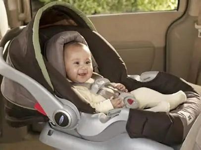 Rating car seats. Crash test of child car seats