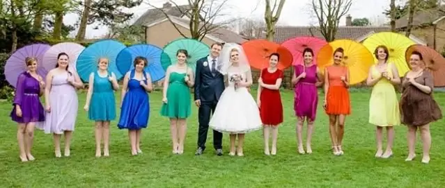 "Rainbow Wedding" - tất cả các màu sắc của cầu vồng cho kỳ nghỉ của bạn