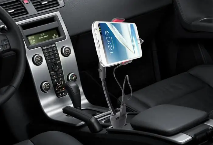 car holder for smartphones with charger