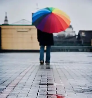 rainbow umbrella