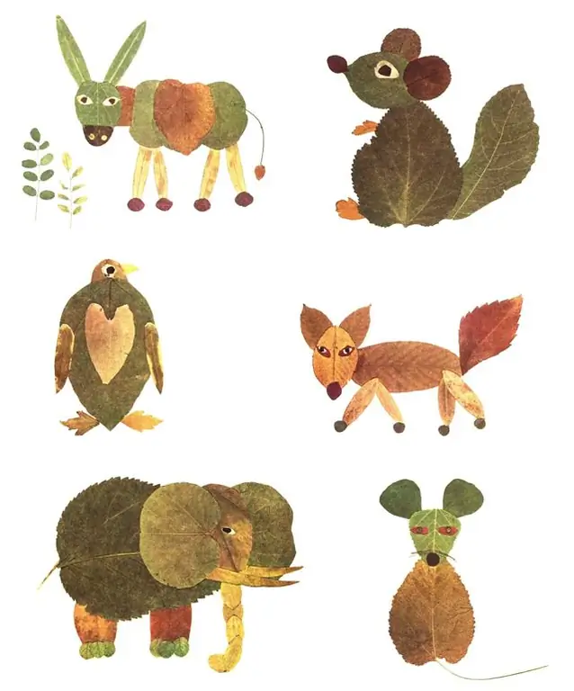 autumn leaves animals