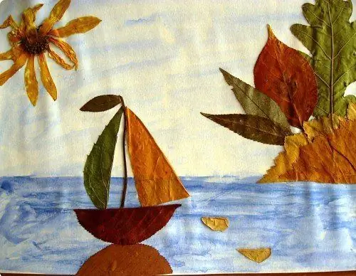 paysage de feuilles d'automne