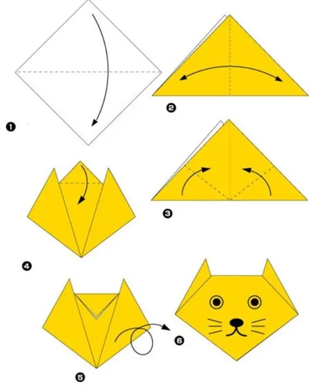 gato de origami