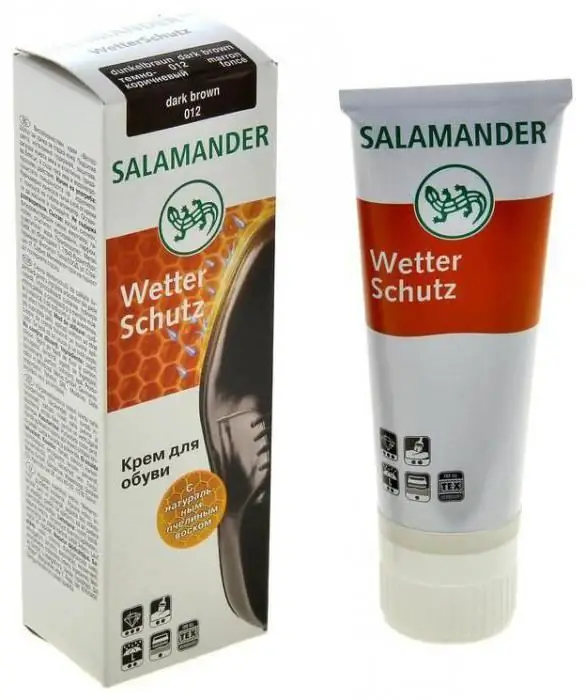 Schuhfarbe Salamander Creme