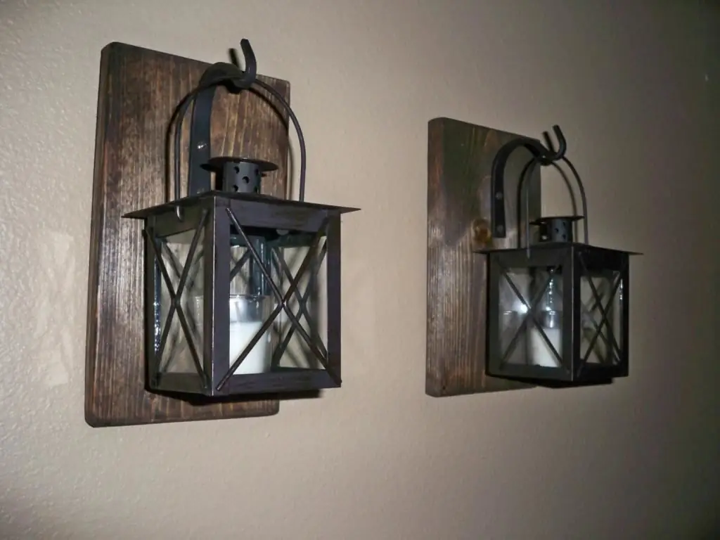 wrought iron wall sconces