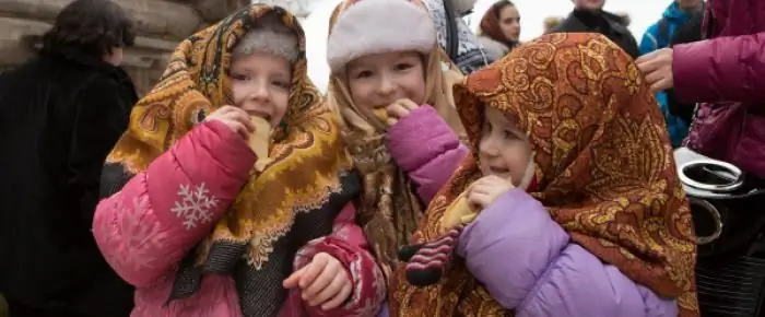 Maslenitsa-feest in Rusland