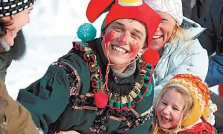 hoe ze carnaval vierden in Rusland