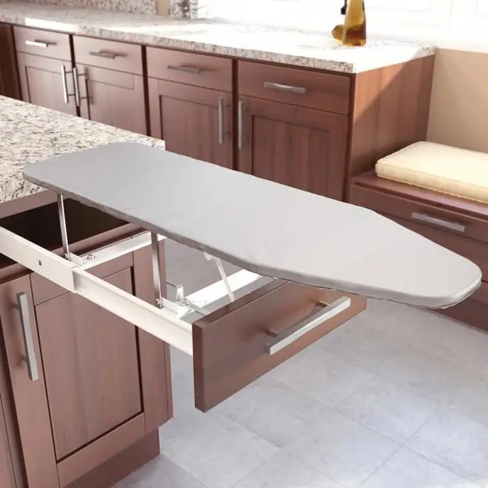 ironing board folded dimensions