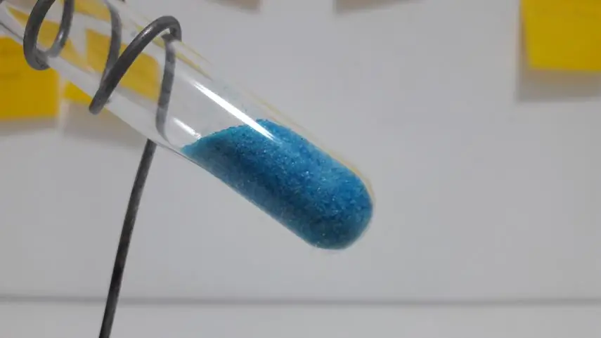 Copper sulphate is mined by the laboratory method