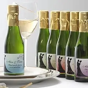 wedding champagne labels