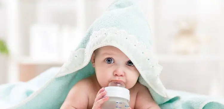 Baby with a bottle