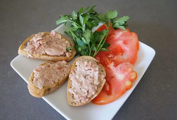 Sandwichs au foie de morue